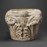 A BYZANTINE MARBLE COLUMN CAPITAL - photo 1