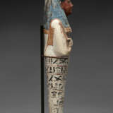 AN EGYPTIAN PAINTED LIMESTONE SHABTI OF THE DRAFTSMAN PAY - photo 4