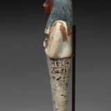 AN EGYPTIAN PAINTED LIMESTONE SHABTI OF THE DRAFTSMAN PAY - photo 5