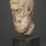 A ROMAN MARBLE PORTRAIT HEAD OF THE PHILOSOPHER EPIKOUROS - photo 2