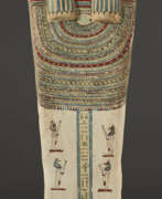 Third Intermediate Period of Egypt. AN EGYPTIAN PAINTED WOOD COFFIN FOR HENES-HEPET-EN-AMUN