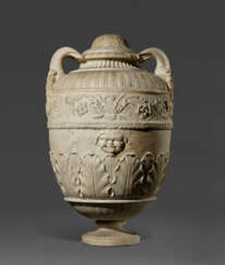 A ROMAN MARBLE CINERARY URN