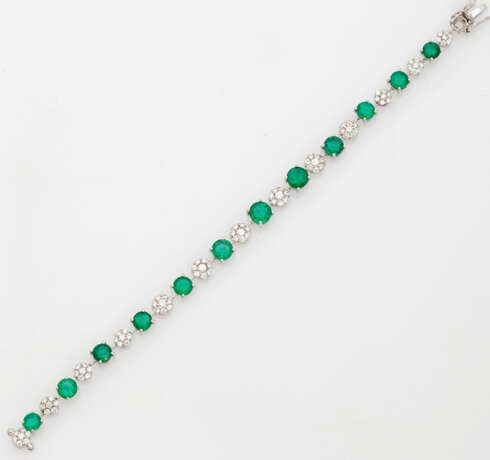 Elegantes Smaragd-Diamantarmband - photo 1