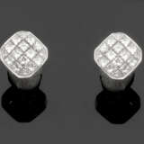 Paar feine Diamant-Ohrringe - photo 1
