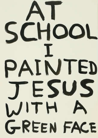 At School I painted Jesus with a green Face - фото 1