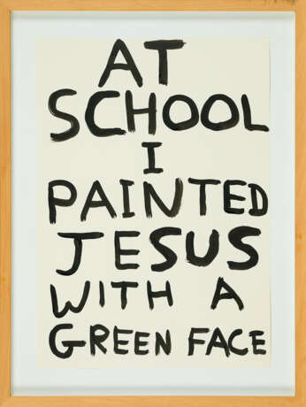 At School I painted Jesus with a green Face - Foto 2