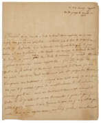 Madame de Staël. Important letter on recovering funds held by France