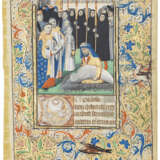 A Burial, from an illuminated Book of Hours on vellum - photo 1