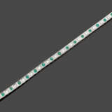Klassisches Smaragd-Brillantarmband - Foto 1