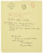 Ronald Reagan. Preparation notes for his debate against Jimmy Carter
