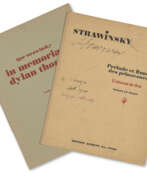 Igor' Stravinskiï. Two inscribed printed scores