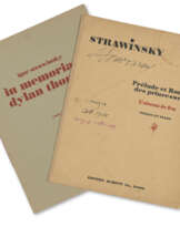 Two inscribed printed scores