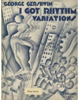 Two music scores signed