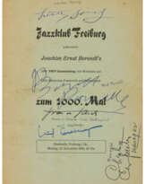 Concert programme signed