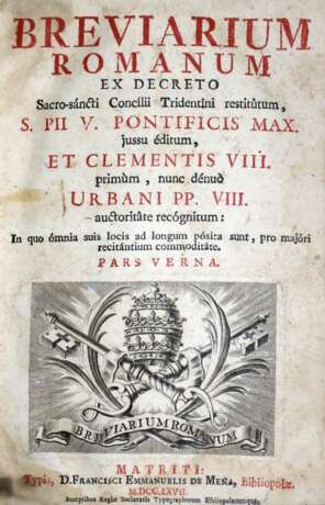 Breviarium Romanum, - Foto 1