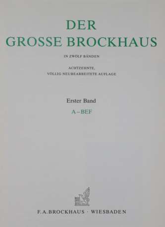 Große Brockhaus, Der. - photo 1