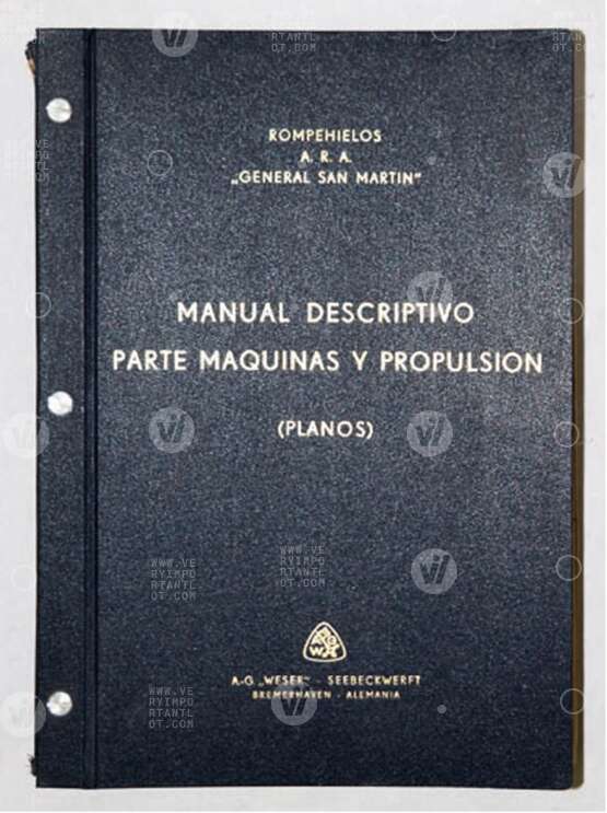 Konstruktionspläne, des Eisbrechers "General San Martin", von der A.G ... Konstruktionspläne, des Eisbrechers "General San Martin", von der A.G ...