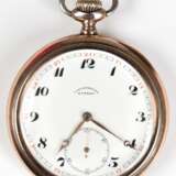 Taschenuhr "Eterna Chronometre", 2 Deckel 800er Silber teilvergoldet, weißes Zifferblatt mit arabischen Zahlen und dezentraler Sekunde, funktionstüchtig, Dm. 5,5 cm - photo 1