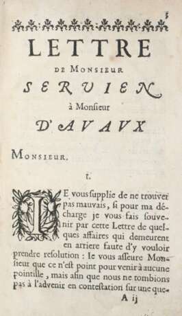 Avaux, C.de Mesmes. u. A.de Sable Servien. - фото 1