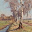 Wiegmann, Alfred (1886 Essen-1973 Kuhstedt) &quot;Worpsweder Landschaft&quot;, Öl/ Lw., sign. u.r., 75x67 cm, Rahmen - Auktionspreise