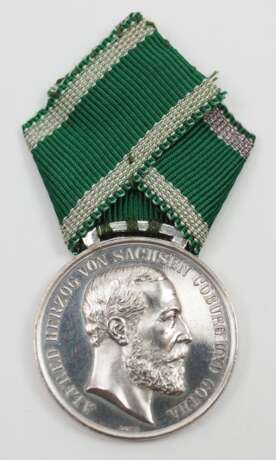 Sachsen-Coburg-Gotha: Medaille für Kunst und Wissenschaft, Alfred, in Silber. - photo 1