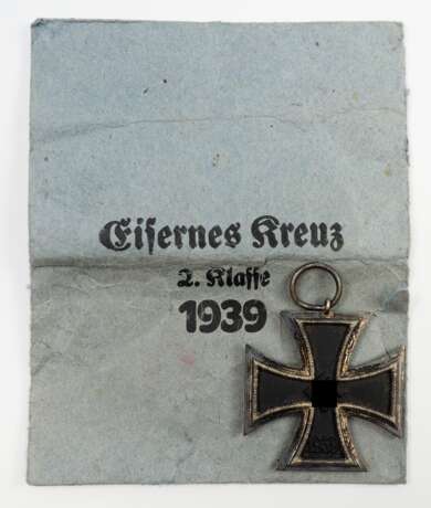 Eisernes Kreuz, 1939, 2. Klasse, in Verleihungstüte - Klein & Quenzer, Oberstein. - фото 1