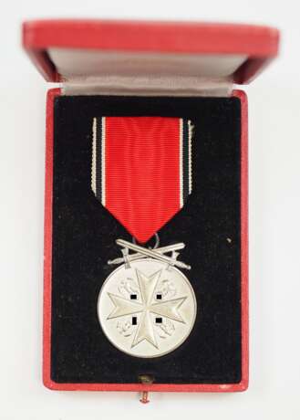 Deutscher Adler Orden, Medaille in Silber, mit Schwertern, im Etui. - photo 1