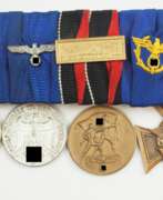 Auszeichnungen. Große Ordenschnalle eines Soldaten und Zollgrenzschutz Angehörigen.