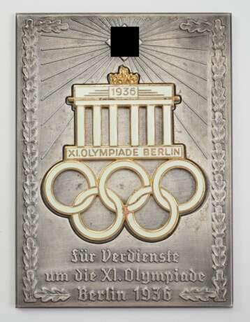 Olympiade Berlin 1936: Plakette für Verdienste um die XI. Olympiade. - photo 1