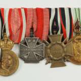 Österreich: Große Ordenschnalle eines Offiziers mit 6 Auszeichnungen. - фото 1