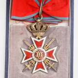 Rumänien: Orden der Krone von Rumänien, 2. Modell (1932 - 1947), Komturkreuz, mit Schwertern, im Etui. - фото 3