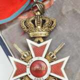 Rumänien: Orden der Krone von Rumänien, 2. Modell (1932 - 1947), Komturkreuz, mit Schwertern, im Etui. - фото 4