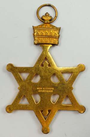 Äthiopien: Orden vom Siegel König Salomons, Großkreuz-/ Komtur-Dekoration. - Foto 3
