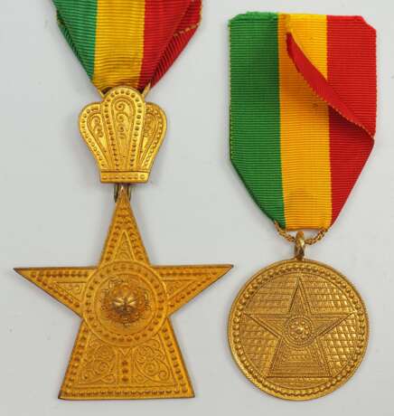 Äthiopien: Orden des Sterns von Äthiopien, Ritterkreuz und Verdienstmedaille. - Foto 1