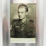 Wehrmacht: Porträt-Foto Ritterkreuzträger Hans Siegler. - фото 2