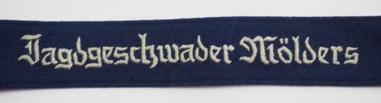 Luftwaffe: Ärmelband Jagdgeschwader Mölders, für Mannschaften. - фото 1
