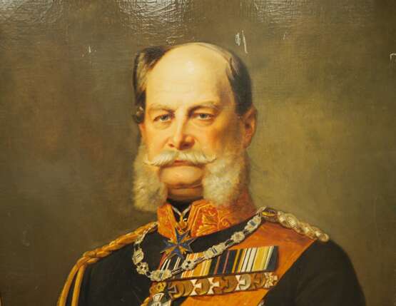 Preussen: Mächtiges Porträt Kaiser Friedrich Wilhelm I. (1797-1888). - Foto 2