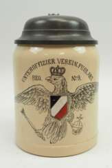 Preussen: Bierkrug Unteroffizier Verein. Schleswig-Holsteinisches Fußartillerie-Regiment Nr. 9.