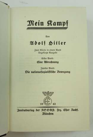 Hitler, Adolf: Mein Kampf - Hochzeitsausgabe Seesen. - Foto 2
