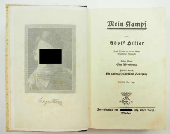 Hitler, Adolf: Mein Kampf - Hochzeitsausgabe. - Foto 3