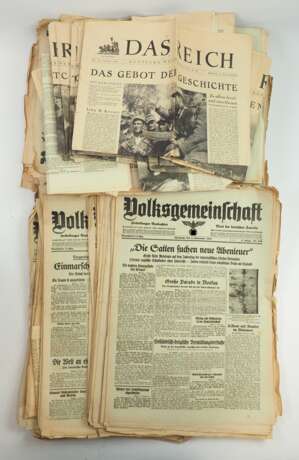 3. Reich: Lot Zeitungen. - photo 1