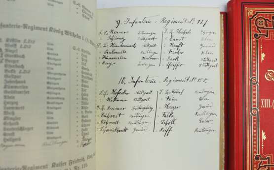 Herzog Robert von Württemberg: Rang- und Quartier-Liste des XIII. (Königl. Württembergischen) Armee-Corps für 1897, 1896, 1895, 1894, 1893 und 1892 - mit ex-libris. - Foto 3