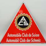 Reklame-Emailleschild: ACS - Automobile Club de Suisse - Automobil Club der Schweiz. - фото 1
