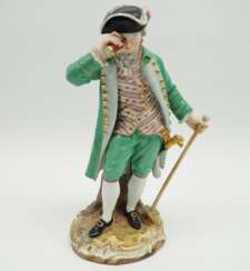 Meissen: Kavalier mit Fernglas, um 1820/40.