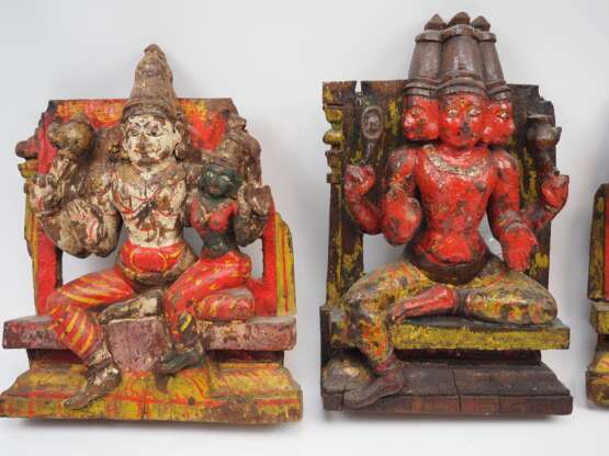 Tibet: Gottheit, Buddha, Holz, um 1900. - Foto 2