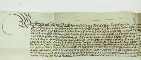 Esslingen - Pergament Urkunde 1544. - Foto 1