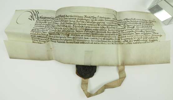 Esslingen - Pergament Urkunde 1544. - photo 2