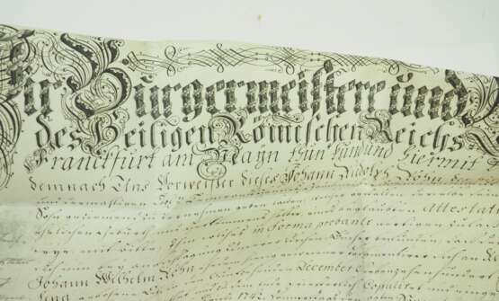 Frankfurt am Main - Pergament Urkunde 15. August 1770. - фото 3