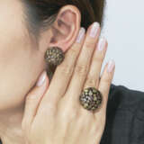 NO RESERVE - COLOURED DIAMOND RING AND EARRING SET - Foto 6