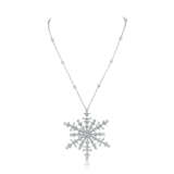 NO RESERVE - TIFFANY & CO. DIAMOND SNOWFLAKE PENDENT NECKLACE - Foto 1